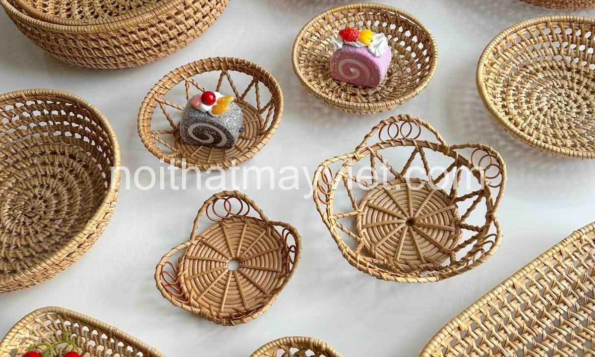 Khay Đựng Đồ Mây Tre KDMT0011